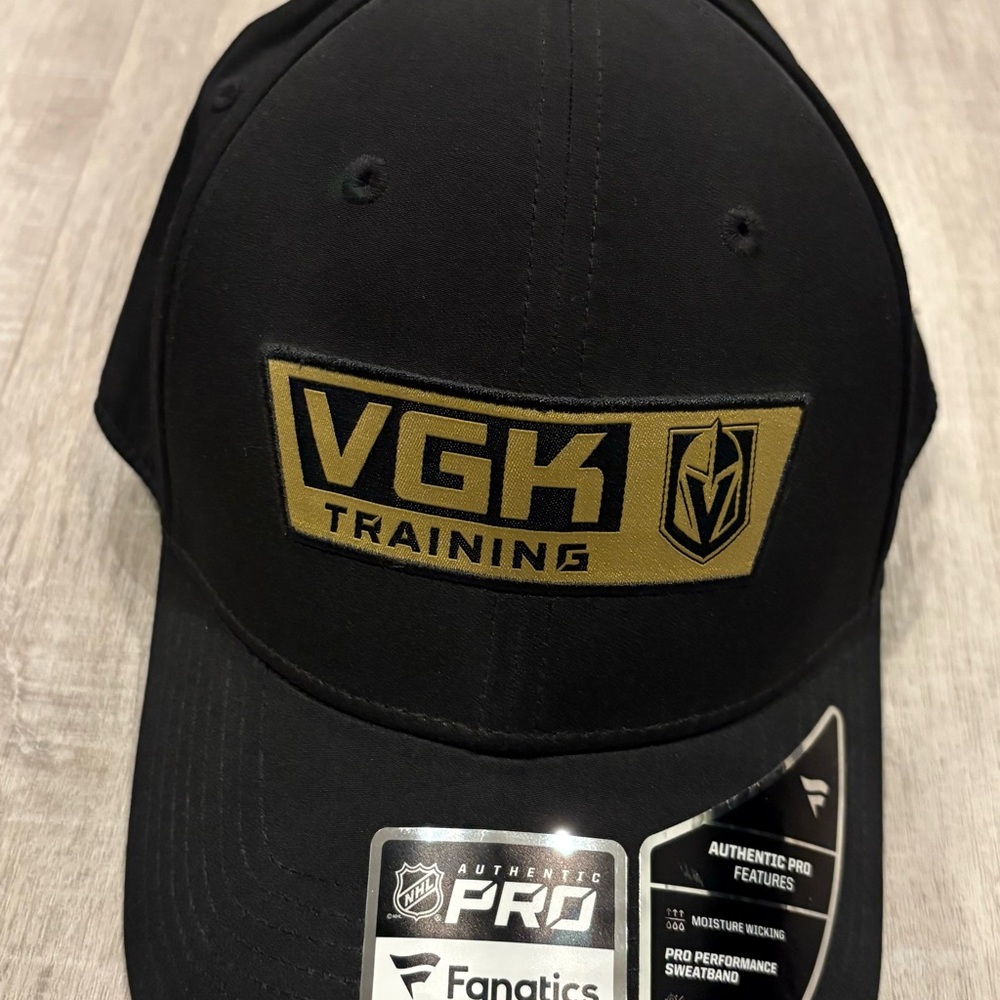 Fanatics Black and Gold VGK Training Cap